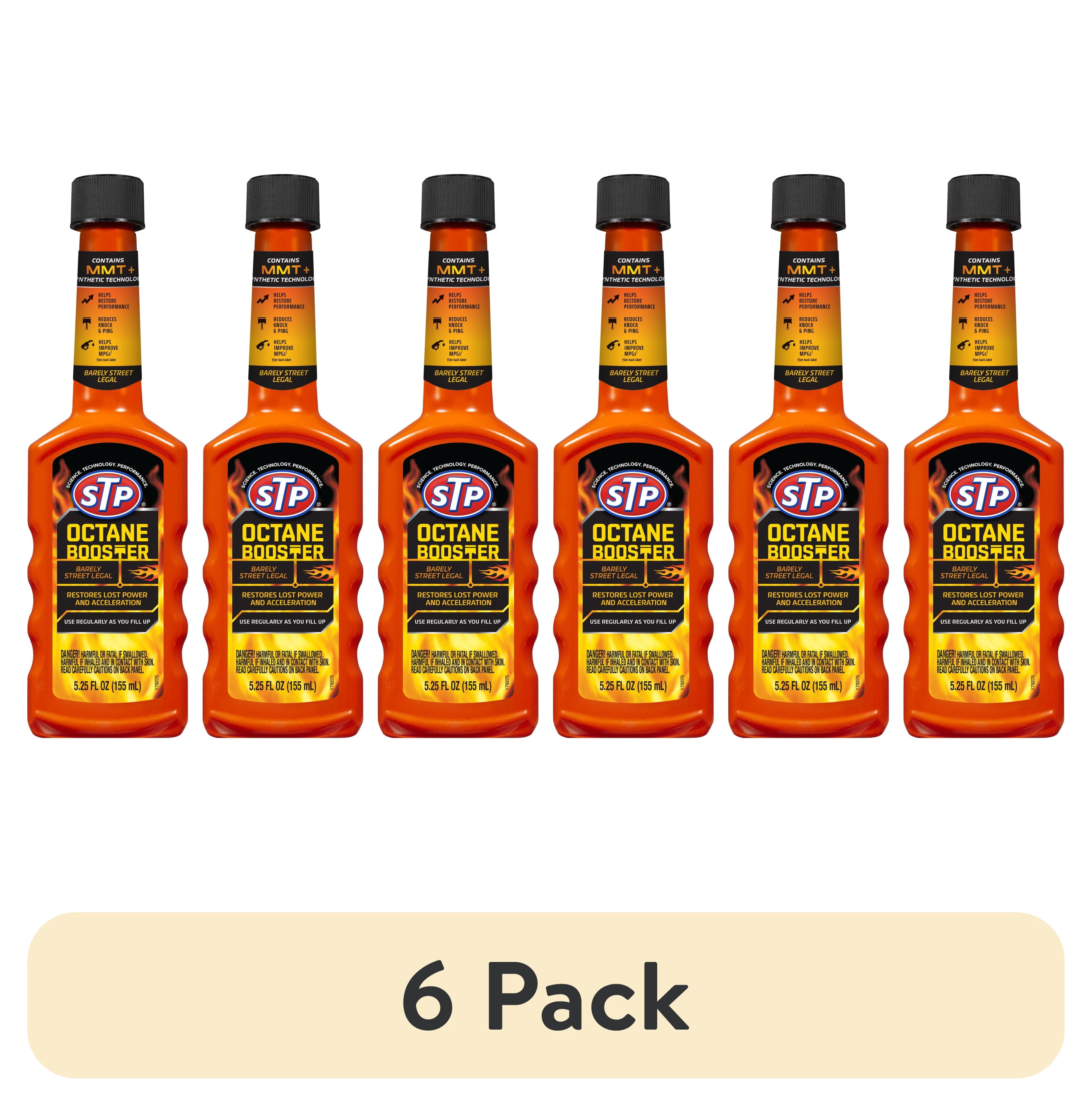 6 pack) STP Octane Booster Fuel Additive for Gasoline Engines