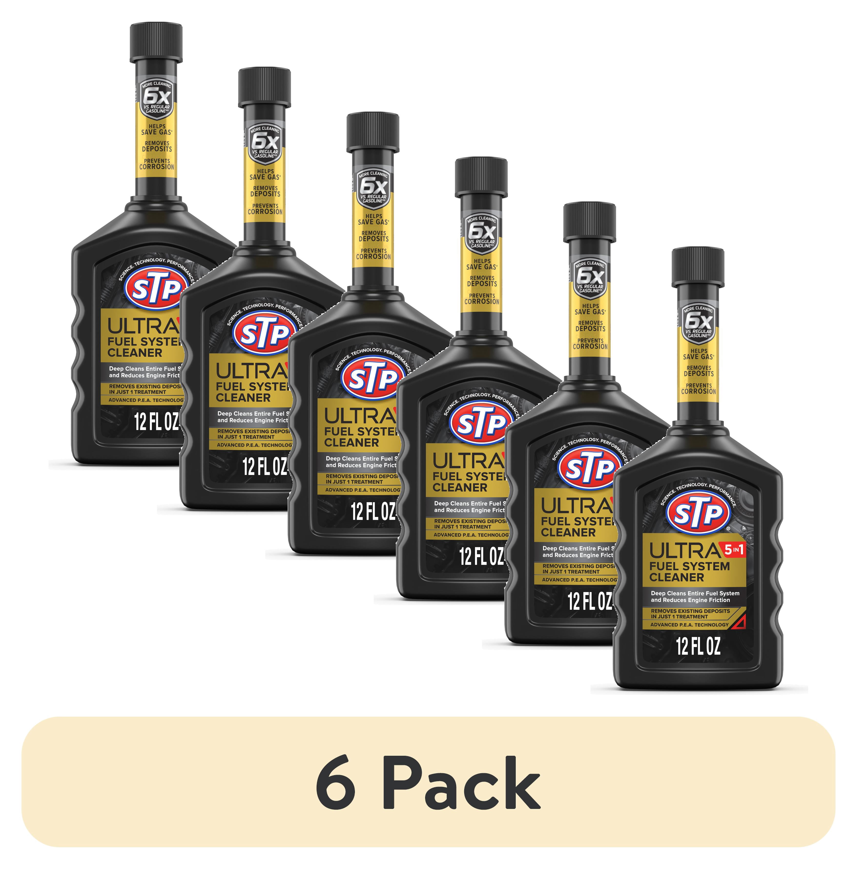 (6 pack) STP Ultra 5-in-1 Fuel System Cleaner Gas Additive, 12 fl oz