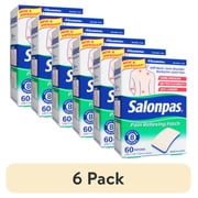 6 pack Salonpas Pain Relief Patches 60 ea - Pack of 1