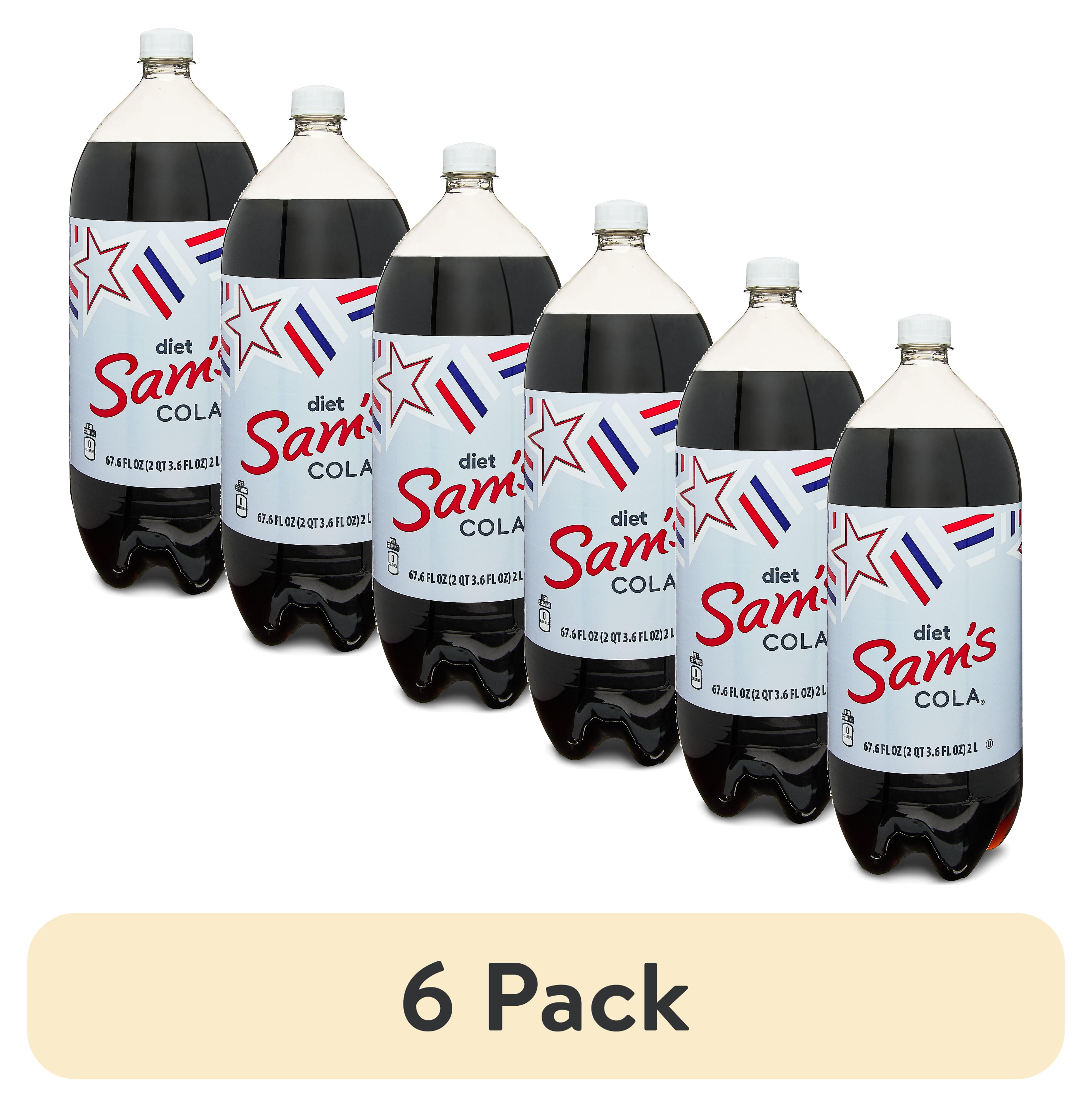 (6 pack) Sam's Cola Diet Soda, 2 Liter Bottle