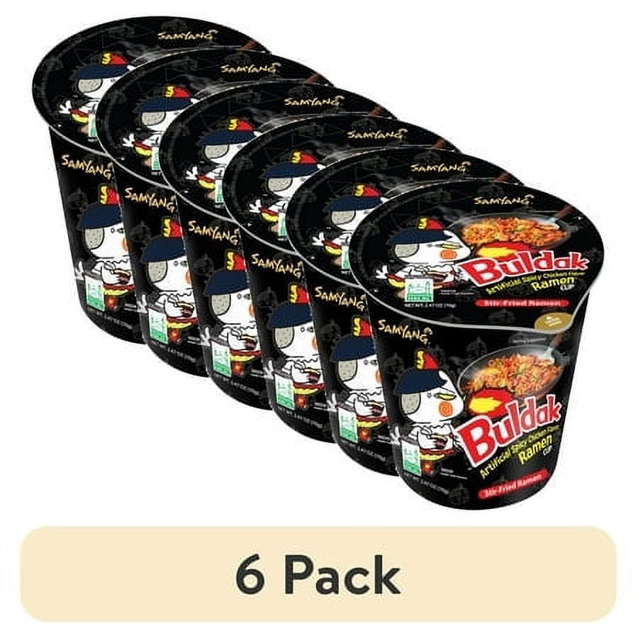 6 pack) (6 pack) Samyang Spicy Chicken Ramen Prepared Soup, 2.46