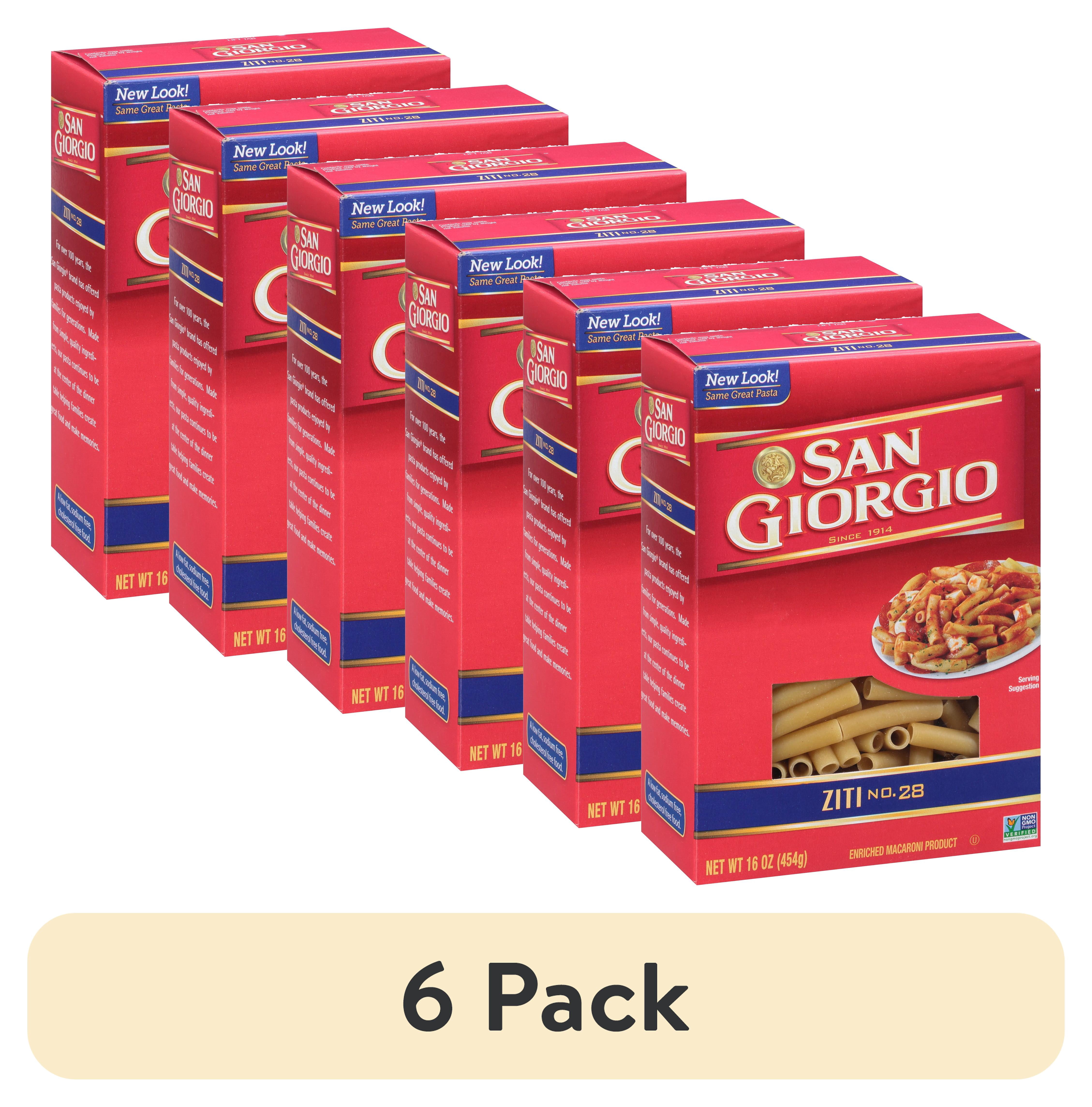 (6 pack) San Giorgio Ziti, 16-Ounce Box