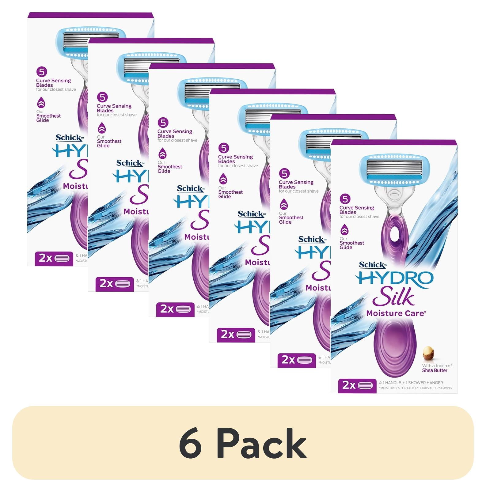 (6 pack) Schick Hydro Silk Moisture Care with Shea Butter Razor with 2 Refill Blade Cartridges