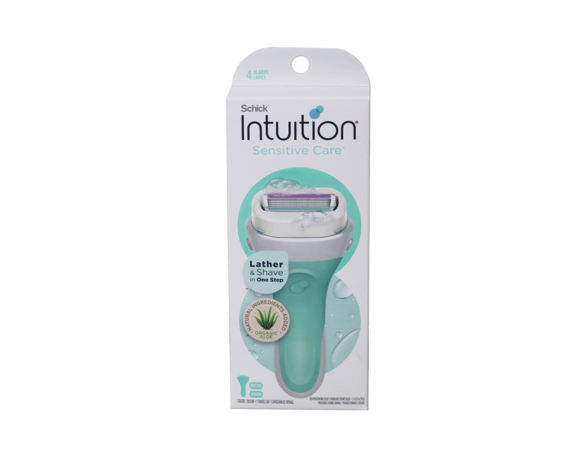 (6 pack) Schick Intuition Plus Sensitive Care Razor Handle + 2 Cartridges