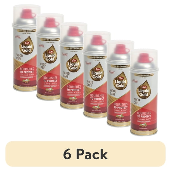 (6 pack) Scotts Liquid Gold Wood Care Pourable Surface Care Protection 14oz