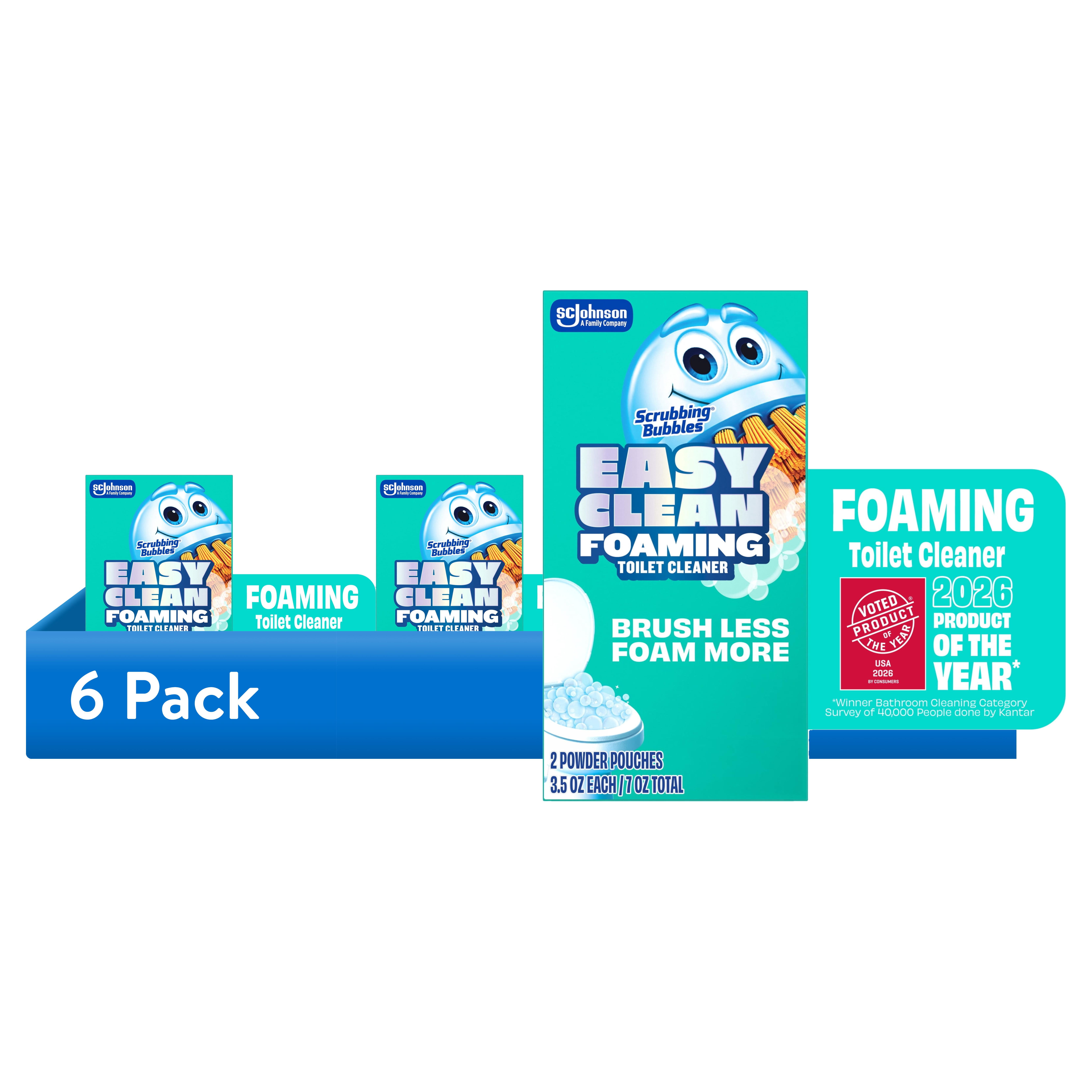 (6 pack) Scrubbing Bubbles Easy Clean Foaming Toilet Cleaner, 2 Count 100g