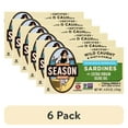 thumbnail image 1 of (6 pack) Season Brand Sardines, Skinless & Boneless, in Extra Virgin Olive Oil, 4.375 oz, 1 of 6