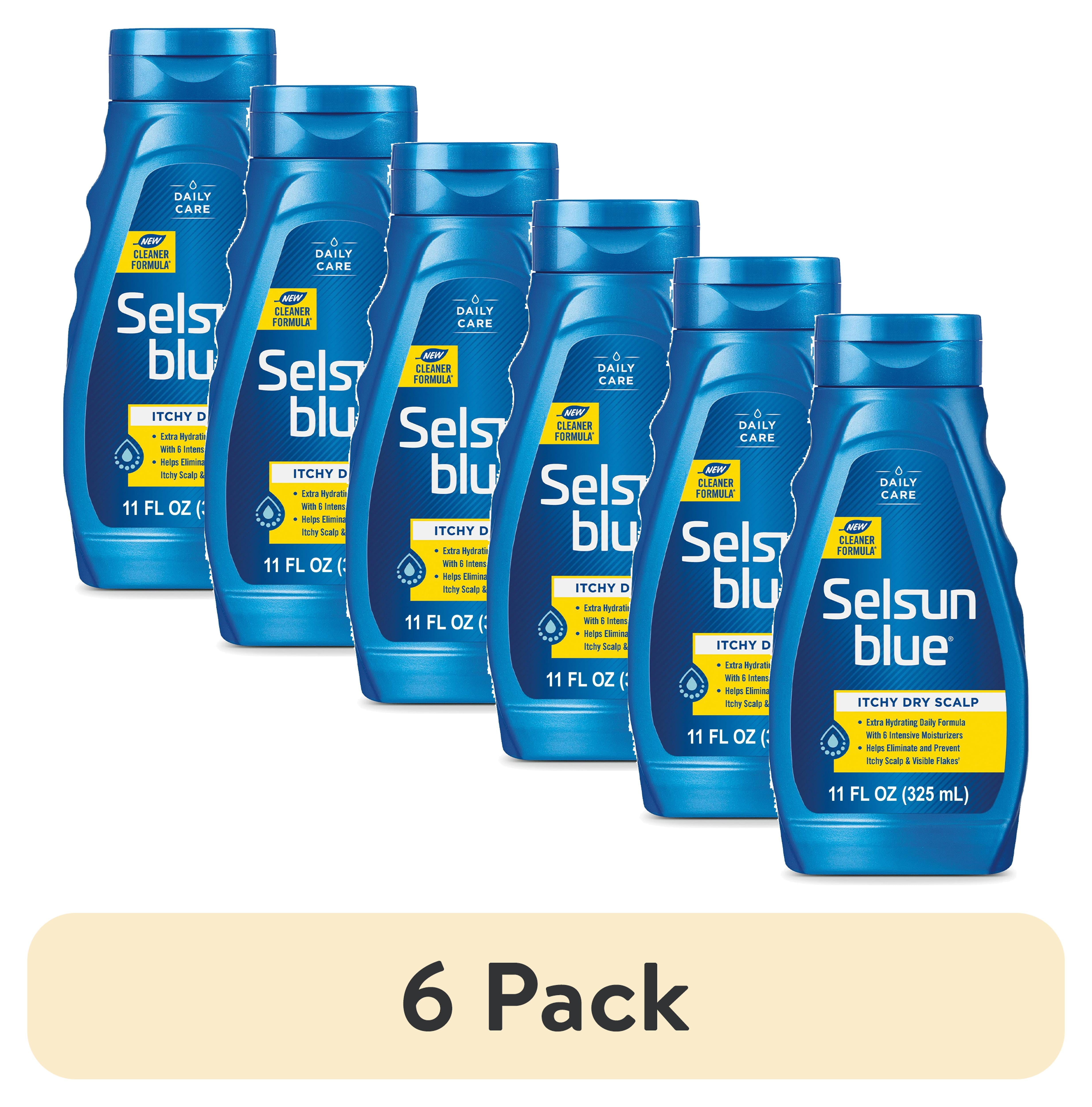 (6 pack) Selsun Blue Itchy Dry Scalp Antidandruff Shampoo, 11 fl. oz.