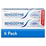 6 pack Sensodyne Extra Whitening Sensitive Toothpaste, Mint, 4 Oz, 2 Pack, for Adults