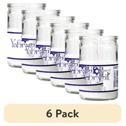 (6 pack) Serenity Memorial Candle Unscented 2.75 oz Glass Jar