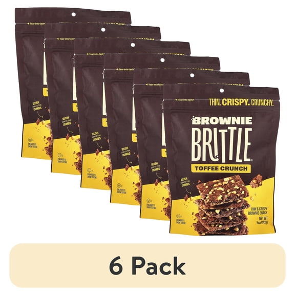 (6 pack) Sheila G's Brownie Brittle Toffee Crunch, 5 OZ,