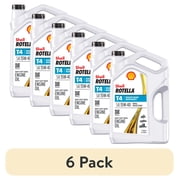 6 pack Shell Rotella T4 Triple Protection 15W-40 Diesel Engine Oil, 1 Gallon