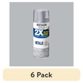 thumbnail image 1 of (6 pack) Silver, Rust-Oleum American Accents 2X Ultra Cover Metallic Spray Paint-327910, 12 oz, 1 of 7