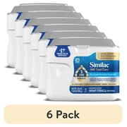 6 pack Similac 360 Total Care Baby Formula Powder with 5 HMO Prebiotics, 20.6 oz Tub