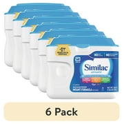 6 pack Similac Advance Powder Baby Formula With Iron, Has DHA & Lutein, 20.6-oz Tub