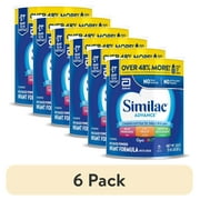 6 pack Similac Advance Powder Baby Formula With Iron, Has DHA & Lutein, 30.8-oz Value Can