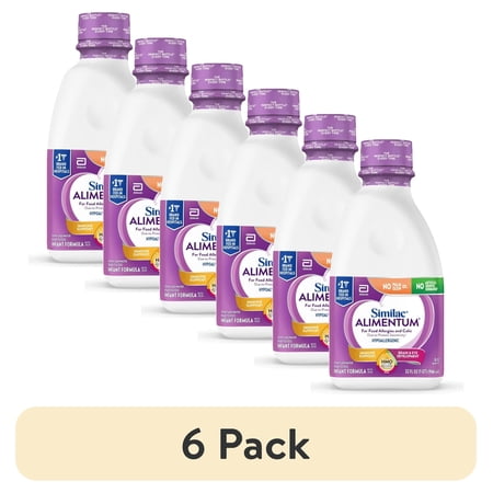 (6 pack) Similac Alimentum With 2'-FL HMO, Ready-to-Feed Baby Formula, 32-fl-oz Bottle