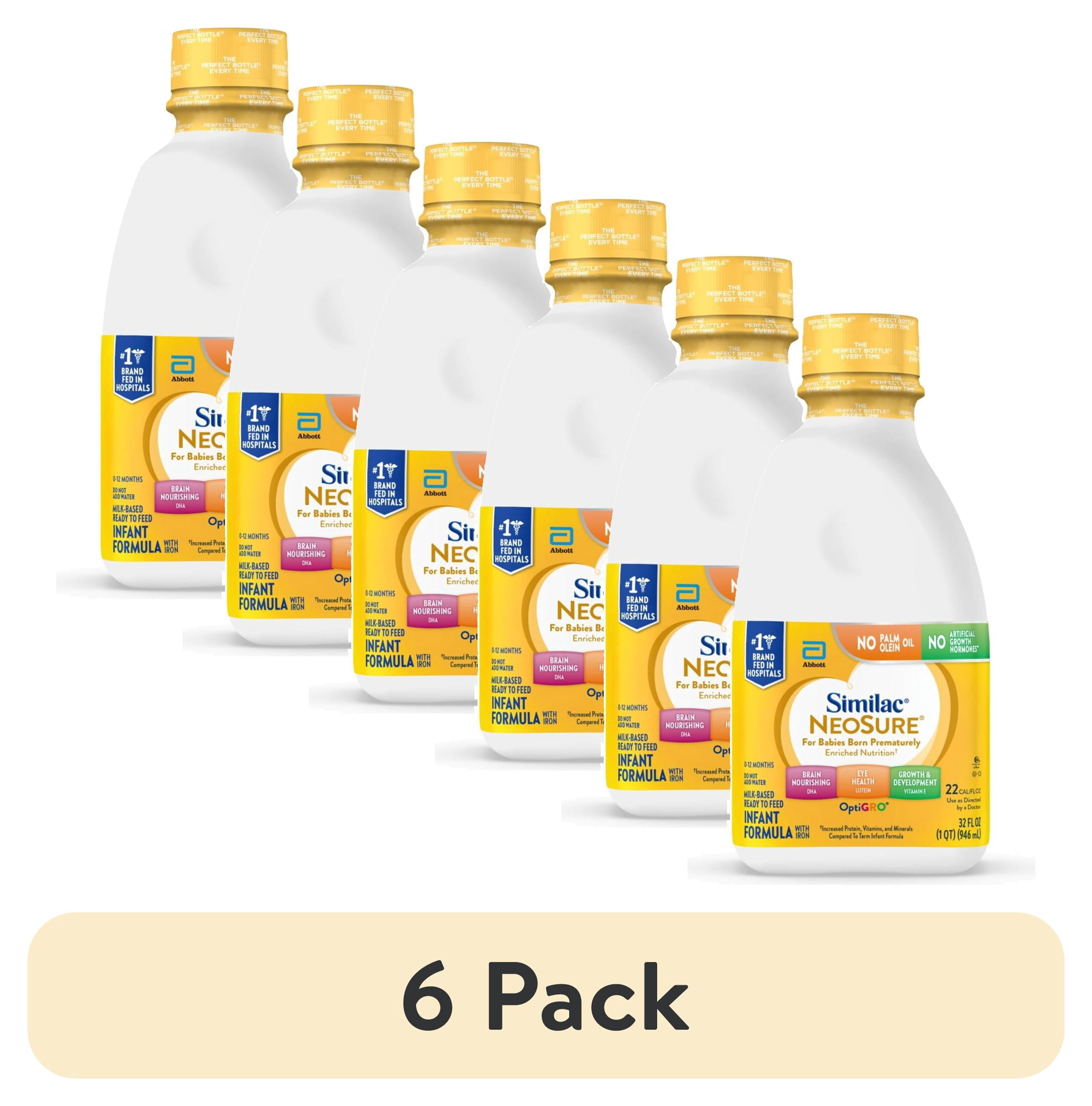 Similac NeoSure Premature Post-Discharge Ready-to-Feed Baby Formula, 32-fl-oz Bottle