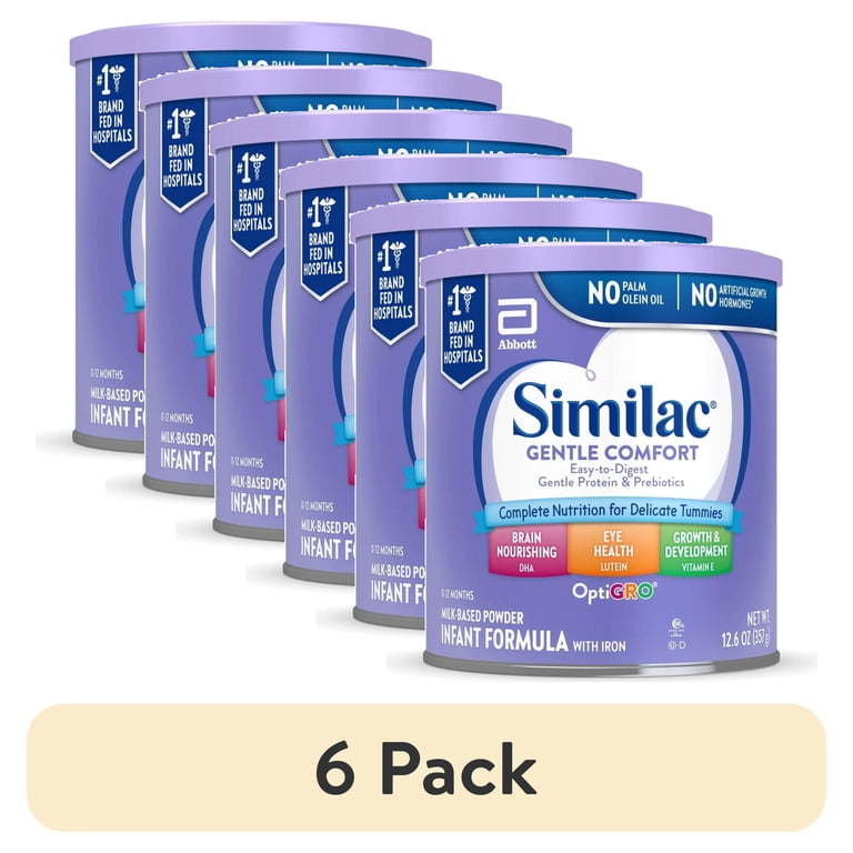 Similac Total Comfort 粉ミルク 6缶セット 6 pack) Similac Gentle Comfort Powder Baby Formula, 12.6-oz Can