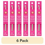 (6 pack) Simplicity Boye Tapered Throat Aluminum Crochet Hook Size I Green