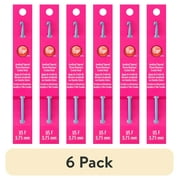 (6 pack) Simplicity Boye Tapered Throat Anodized Aluminum Crochet Hook, US Size F, Blue