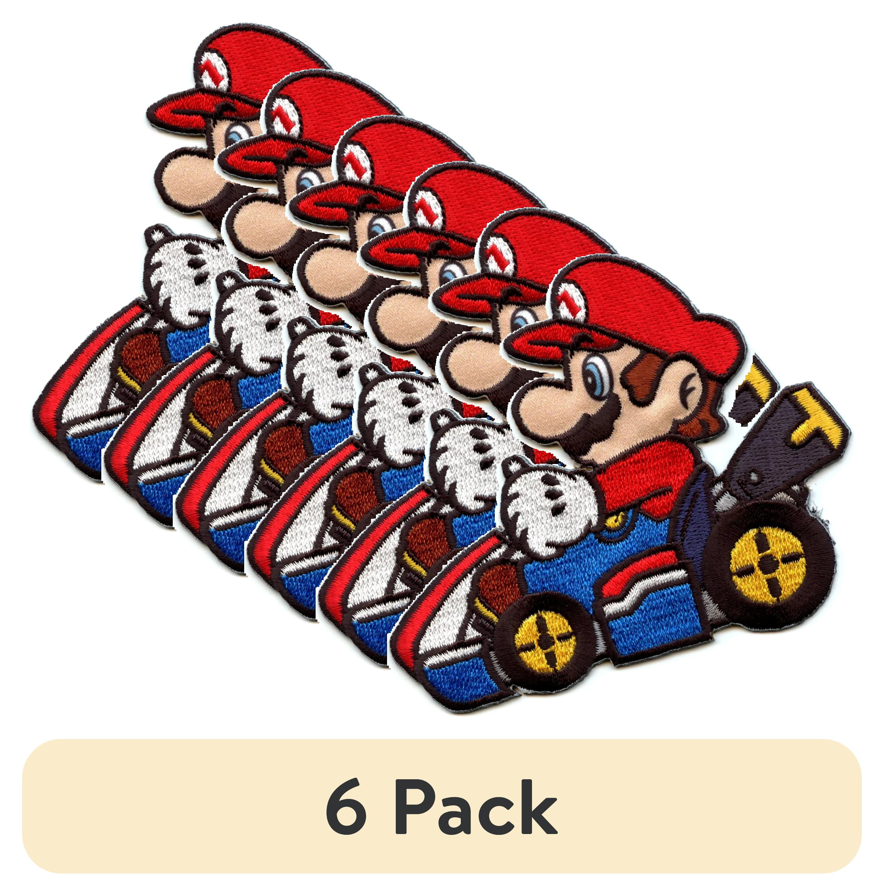 (6 pack) Simplicity Nintendo Mario Kart Iron-On Appliques