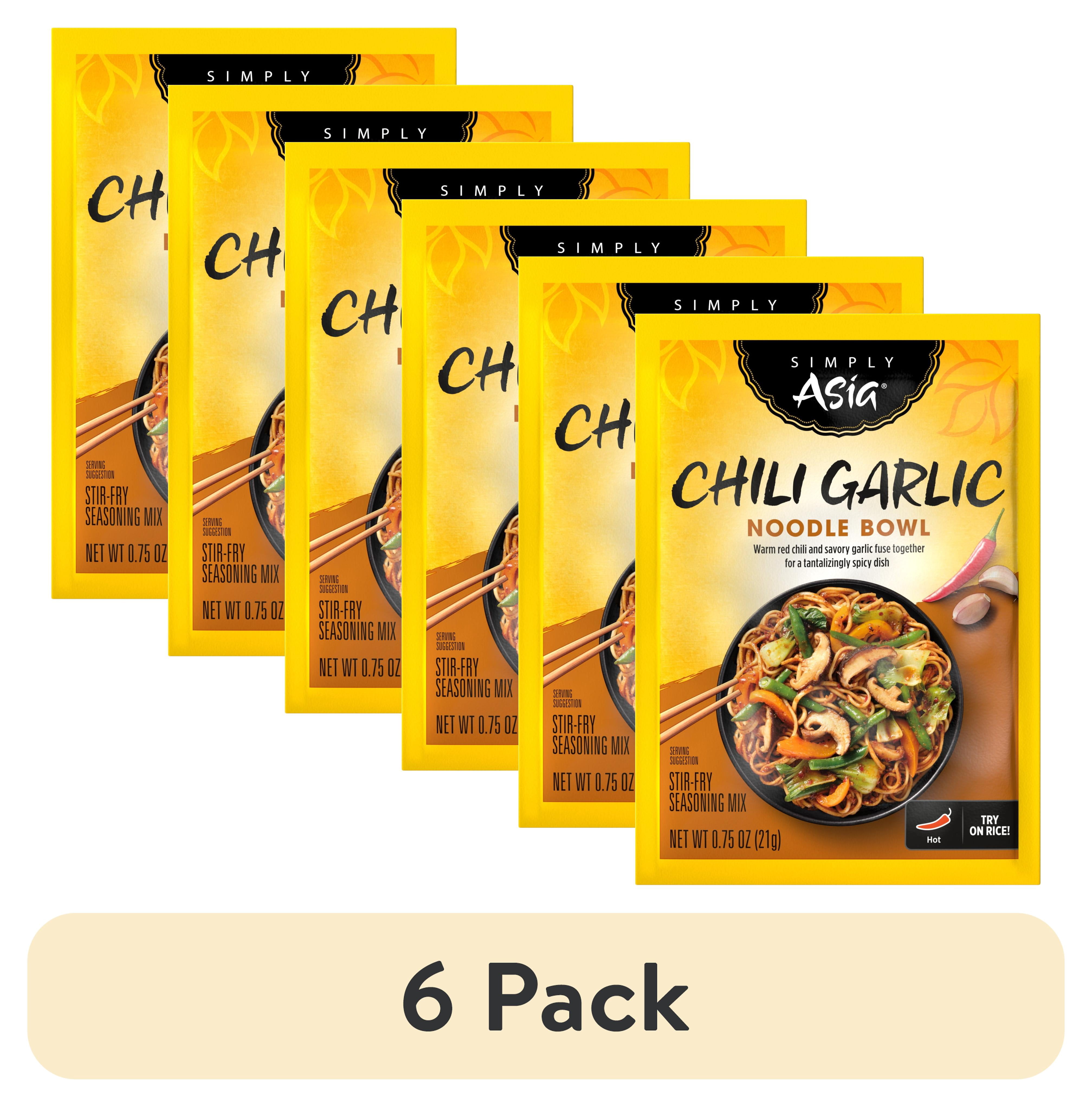 (6 pack) Simply Asia Chili Garlic Seasoning Mix, 0.75 oz Cup