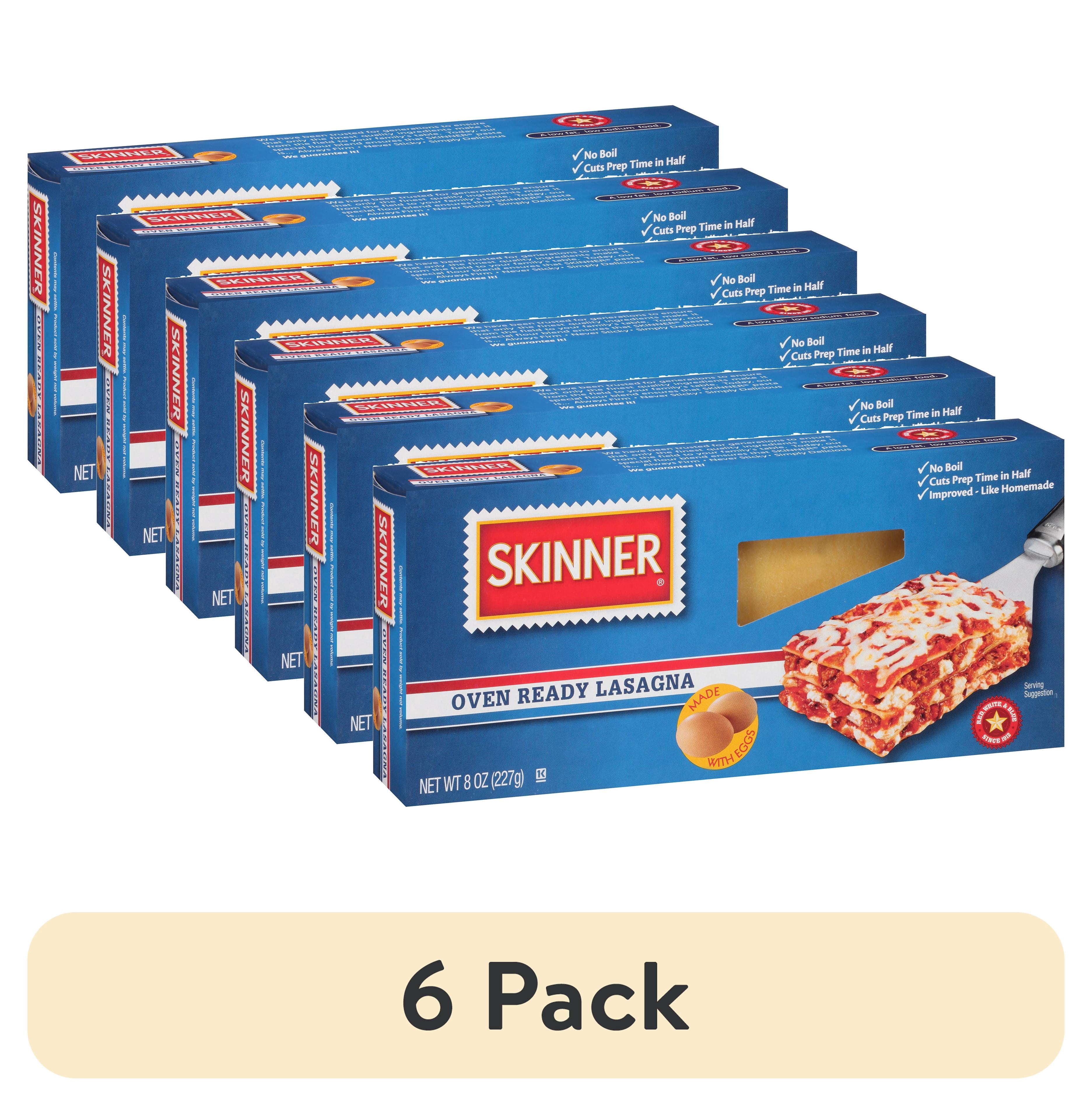 (6 pack) Skinner 8 oz Oven Ready Lasagna Pasta