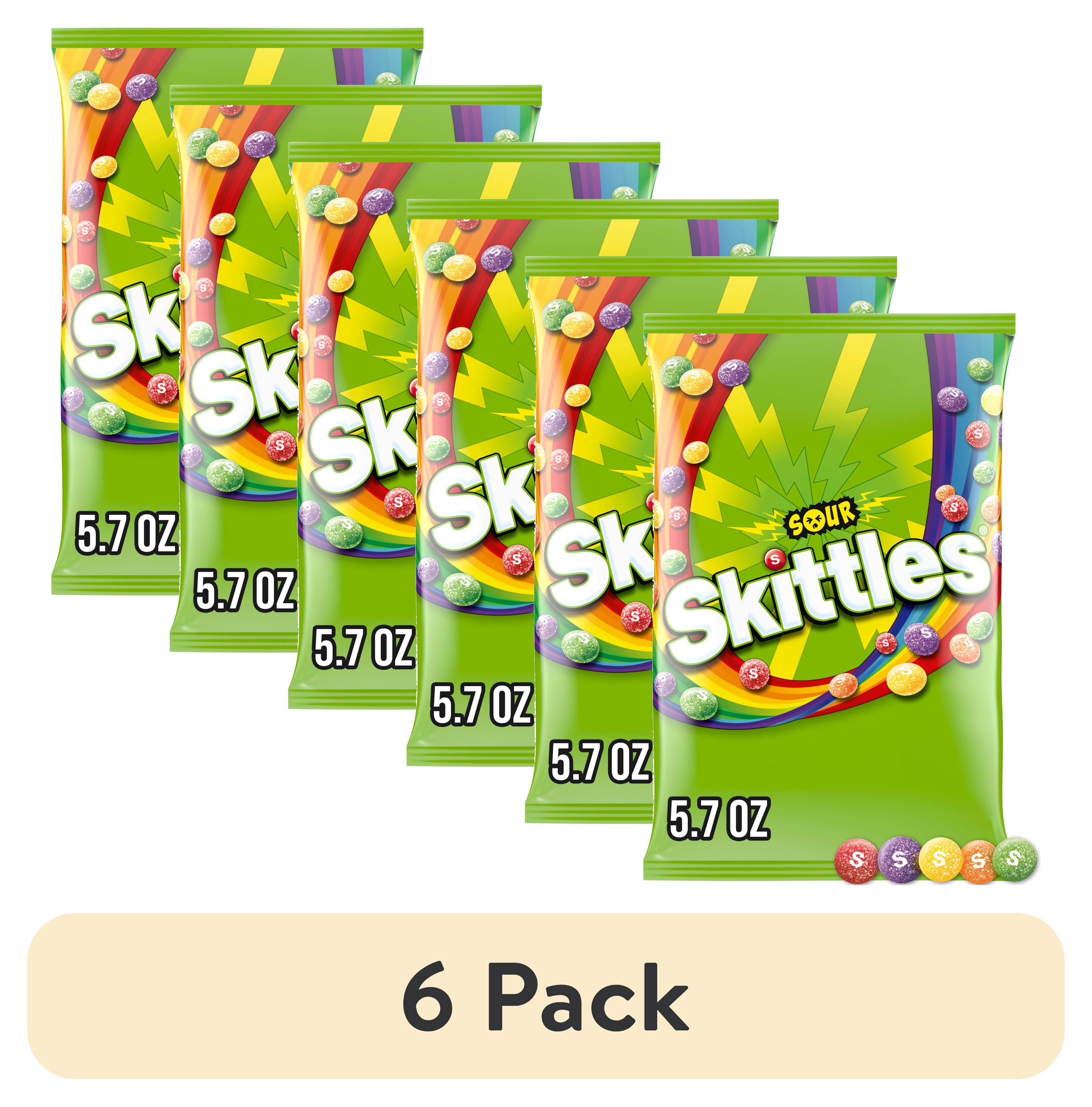 (6 pack) Skittles Sour Chewy Candy - 5.7 oz Bag