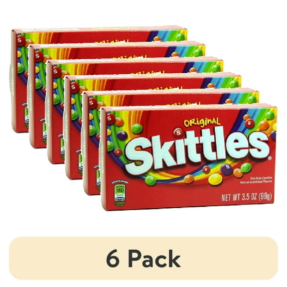 (6 pack) Skittles Thtr Original 3.5 Oz - 1 count only