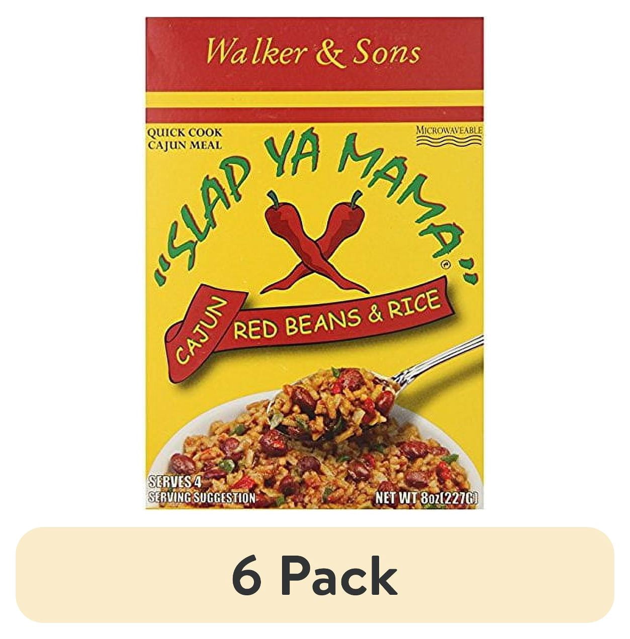 (6 pack) Slap Ya Mama Walker & Sons Slap Ya Mama Red Beans & Rice Mix, 8 oz