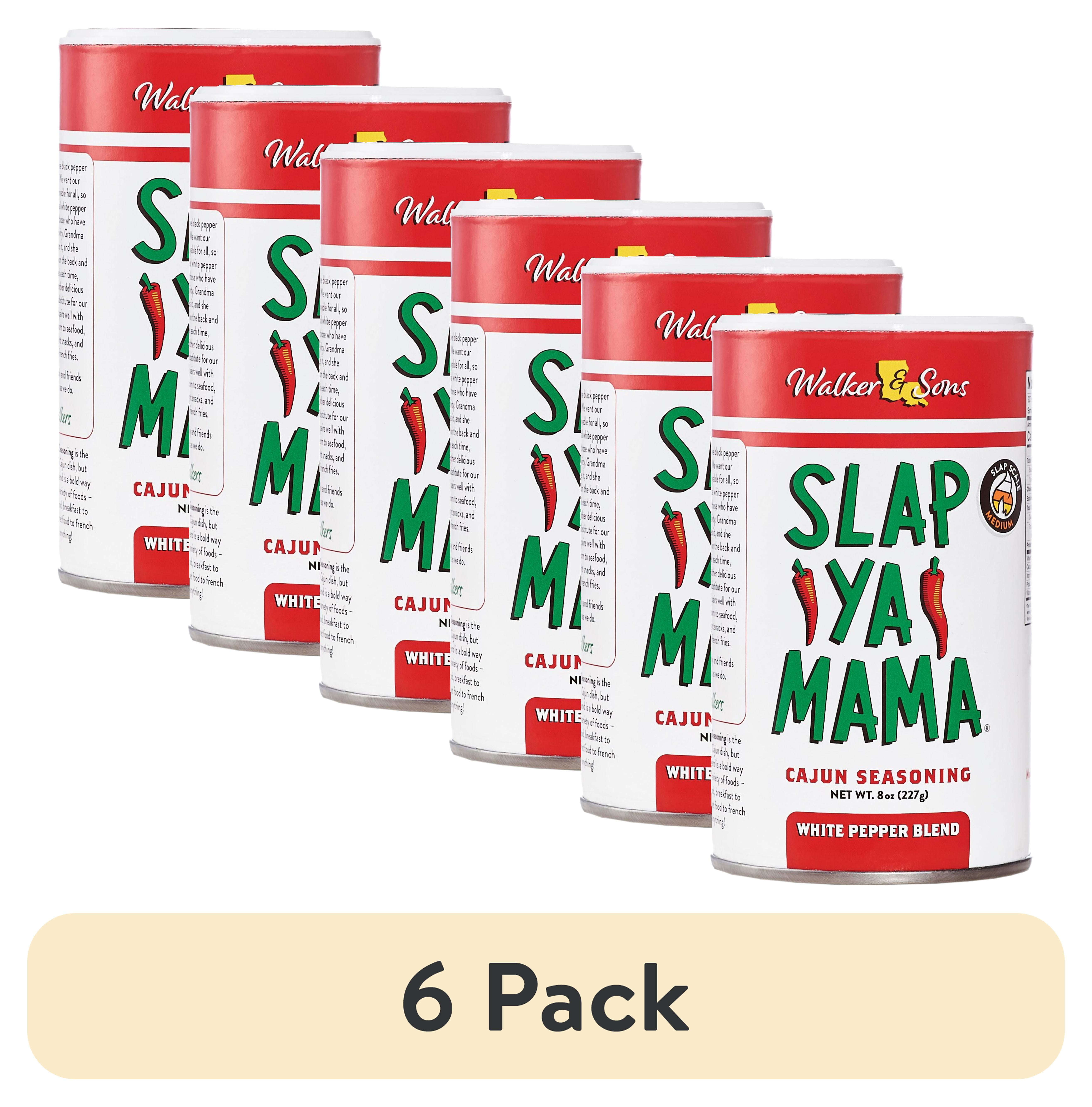 6 pack) Slap Ya Mama White Pepper Blend Cajun Seasoning, 8 oz