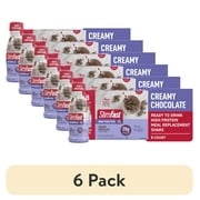 (6 pack) SlimFast High Protein Shake Meal Replacement Shake, Creamy Chocolate, 11 Fl Oz Bottle, 8 Pack