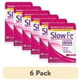 thumbnail image 1 of (6 pack) Slow Fe Iron Supplement for Iron Deficiency Slow Release Tablets, 45 mg, 60 Count, 1 of 9