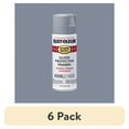 thumbnail image 1 of (6 pack) Smoke Gray, Rust-Oleum Stops Rust Protective Enamel Gloss Spray Paint-7786830, 12 oz, 1 of 12