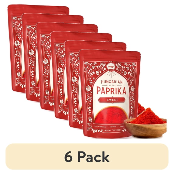 (6 pack) Snackathon Sweet Hungarian Style Paprika, 7 oz Resealable Bag