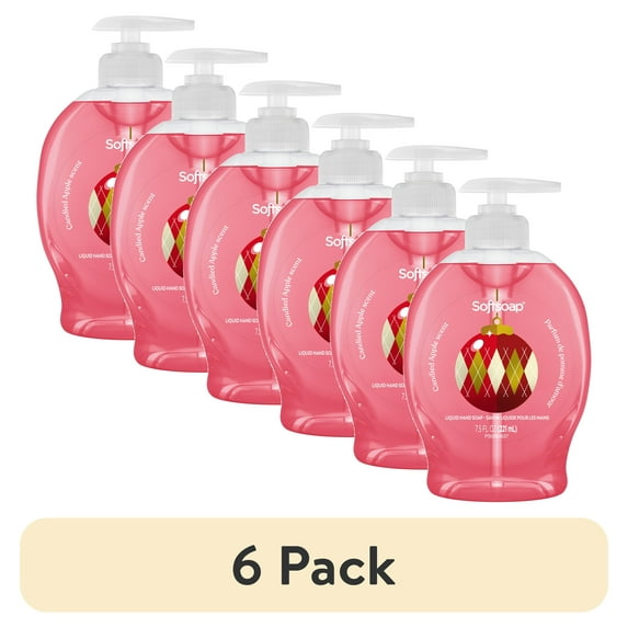 (6 pack) Softsoap Limited Edition Candied Apple Liquid Hand Soap, 7.5 fl oz Pump Bottle