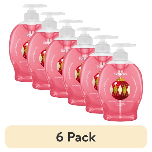 (6 pack) Softsoap Limited Edition Candied Apple Liquid Hand Soap, 7.5 fl oz Pump Bottle