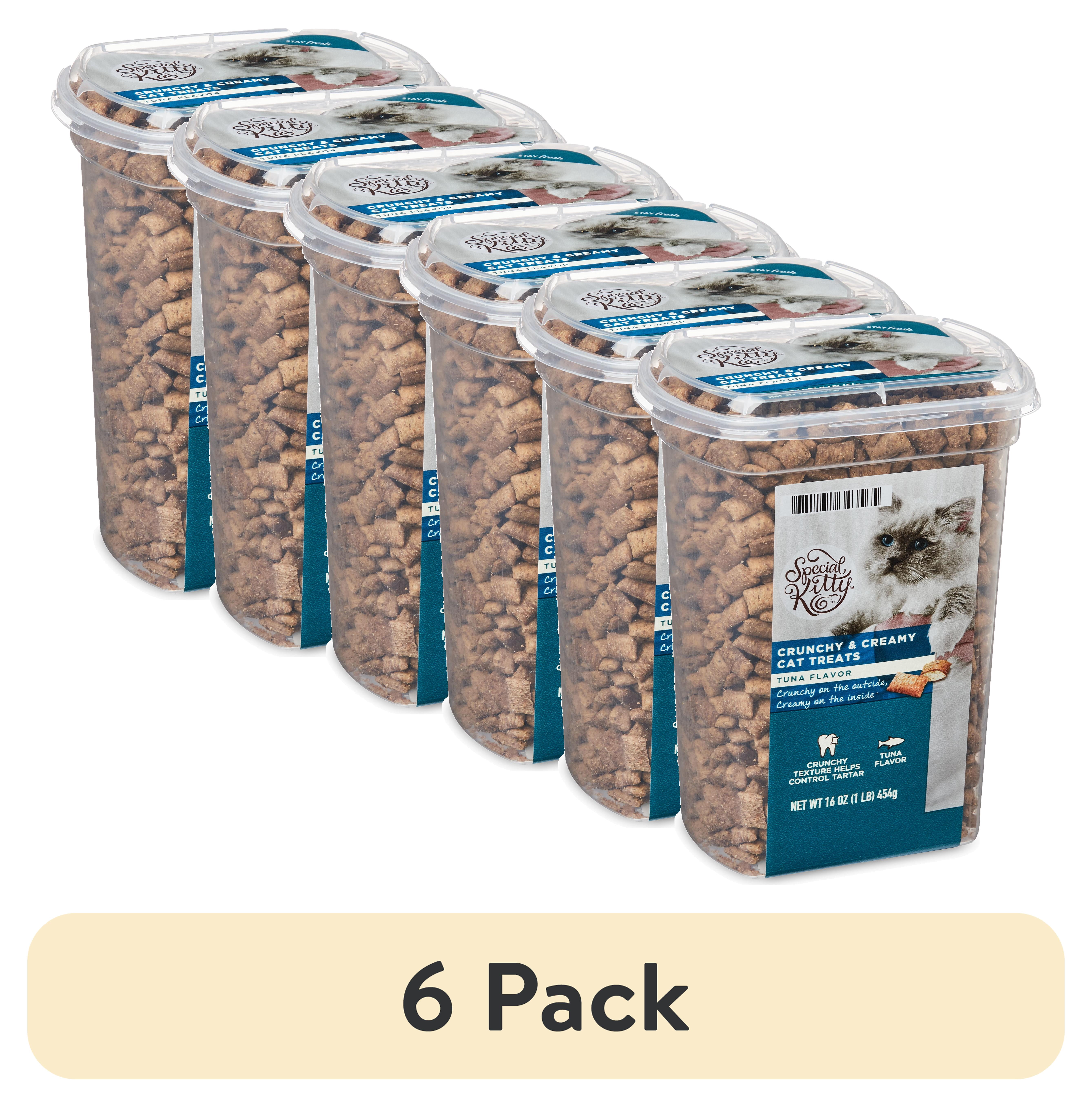 (6 pack) Special Kitty Crunchy & Creamy Tuna Flavor Cat Treats, 16 oz