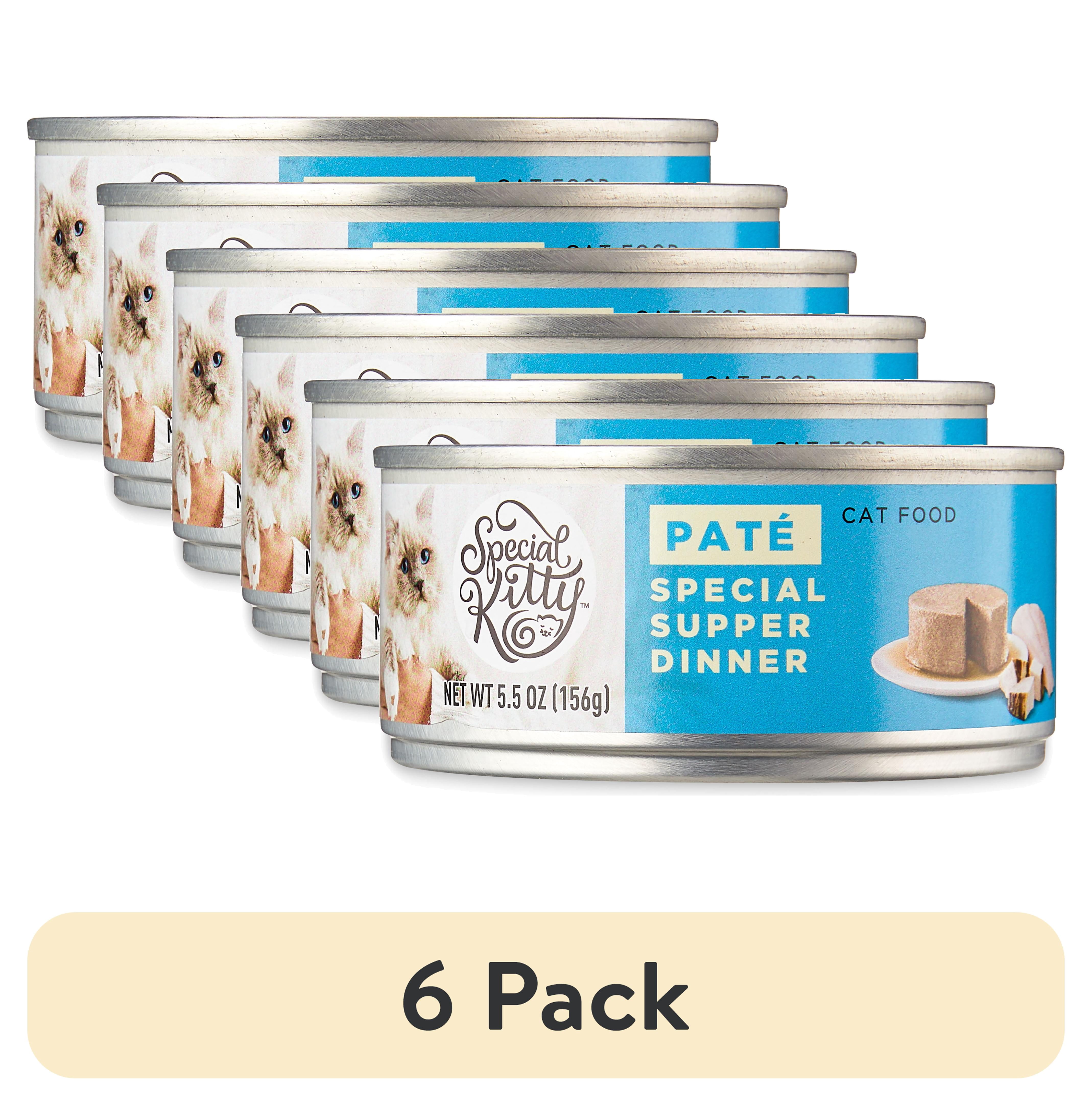 (6 pack) Special Kitty Special Supper Dinner Pate Wet Cat Food, 5.5 oz Can