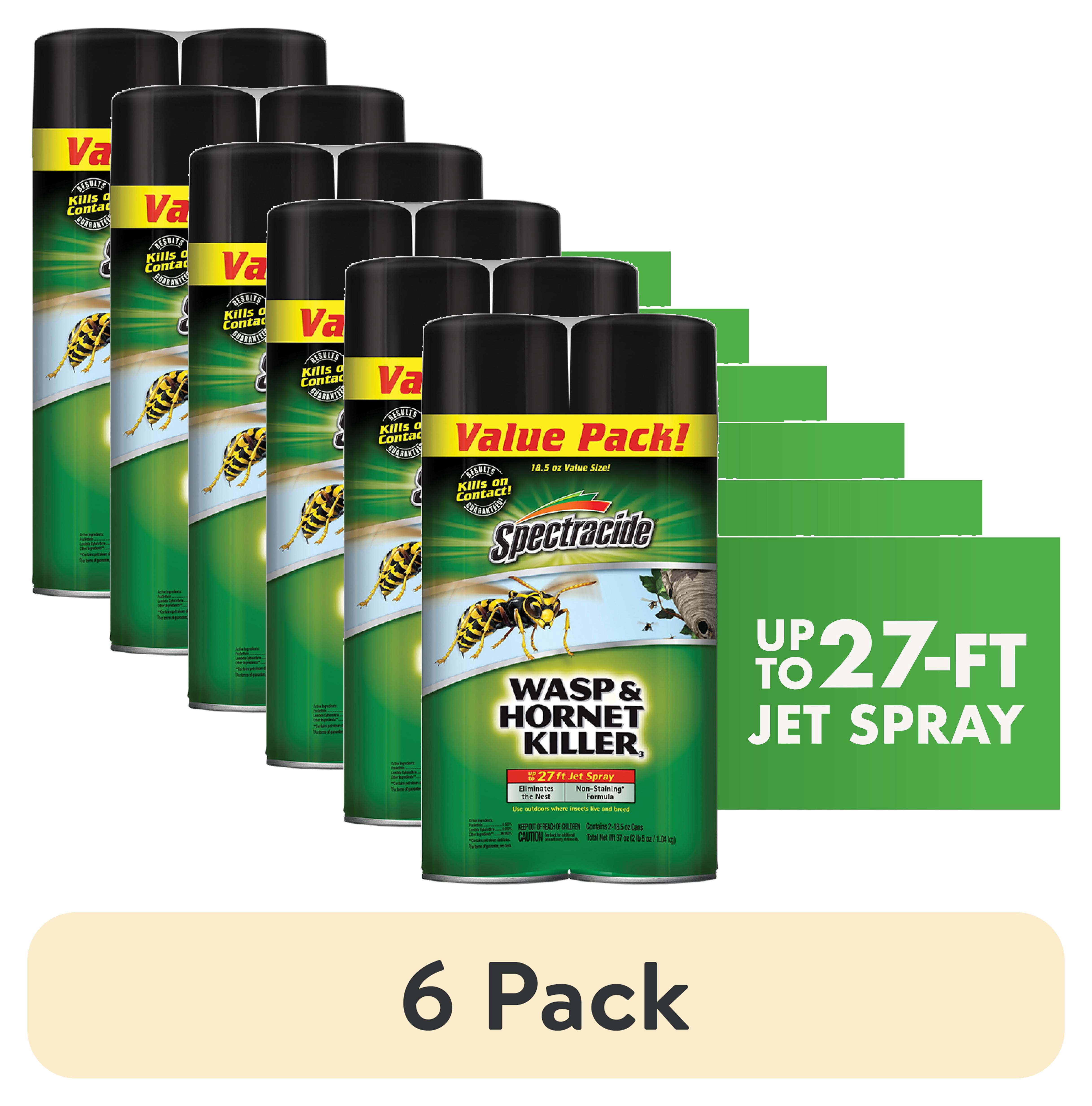 (6 pack) Spectracide Wasp & Hornet Killer Aerosol Spray, Twin Value Pack, 18.5 Ounce