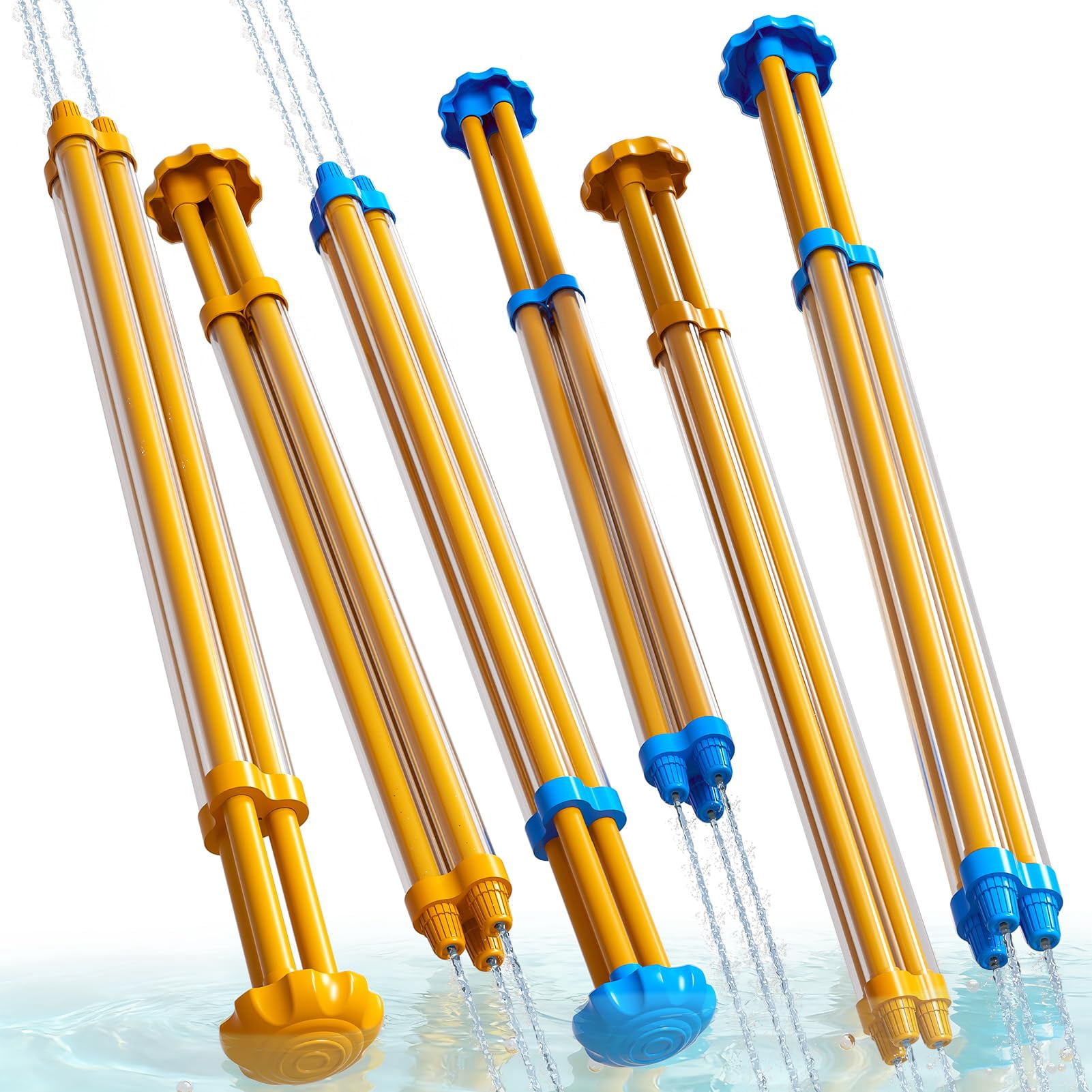 6-pack Squirt Blasters Set Summer Outdoor Pool Beach Party Play