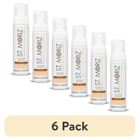 (6 pack) St Moriz Professional Tanning Mousse Medium, 6.76 fl oz