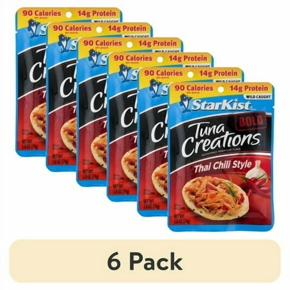 (6 pack) StarKist Tuna Creations Bold Thai Chili Style, 2.6 oz Pouch