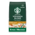 thumbnail image 1 of (6 pack) Starbucks Veranda Blend, Ground Coffee, Starbucks Blonde Roast Hot or Iced Coffee, 18 oz, 1 of 11