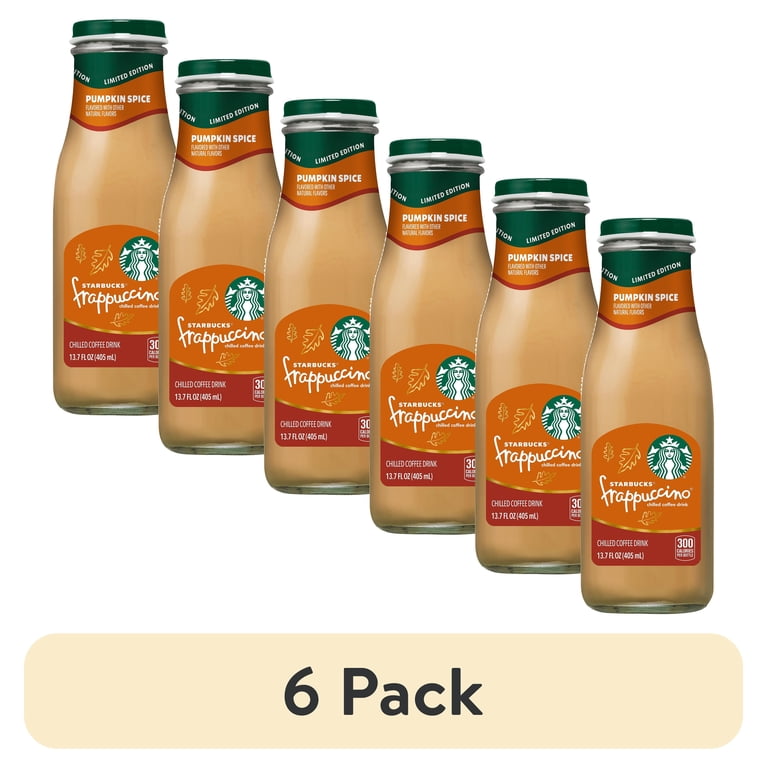 6 pack) Starbucks Frappuccino Pumpkin Spice Latte Iced Coffee
