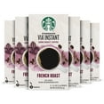 thumbnail image 1 of (6 pack) Starbucks VIA Instant French Roast, Instant Coffee, Dark Roast Coffee, 8 Packets, 1 of 11