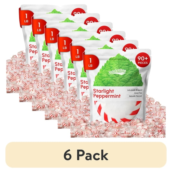 (6 pack) Snackathon Starlight Peppermint, 16 Ounce