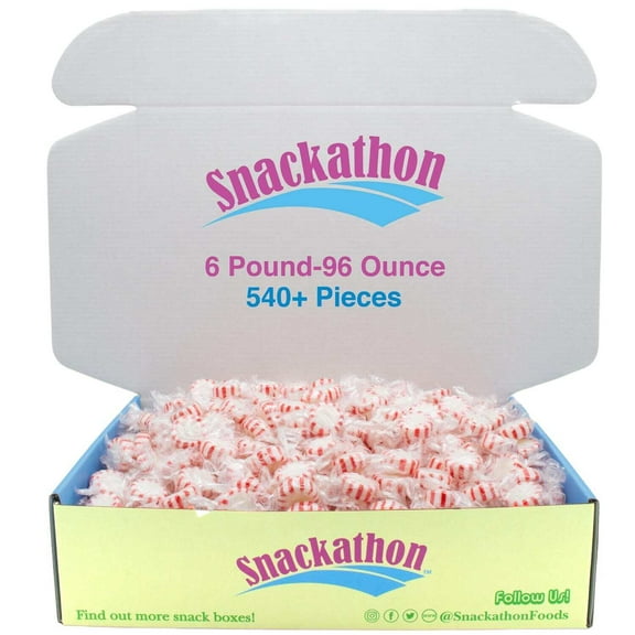 (6 pack) Starlight Peppermint Candy, Individually Wrapped, 6 Pound Gift Box