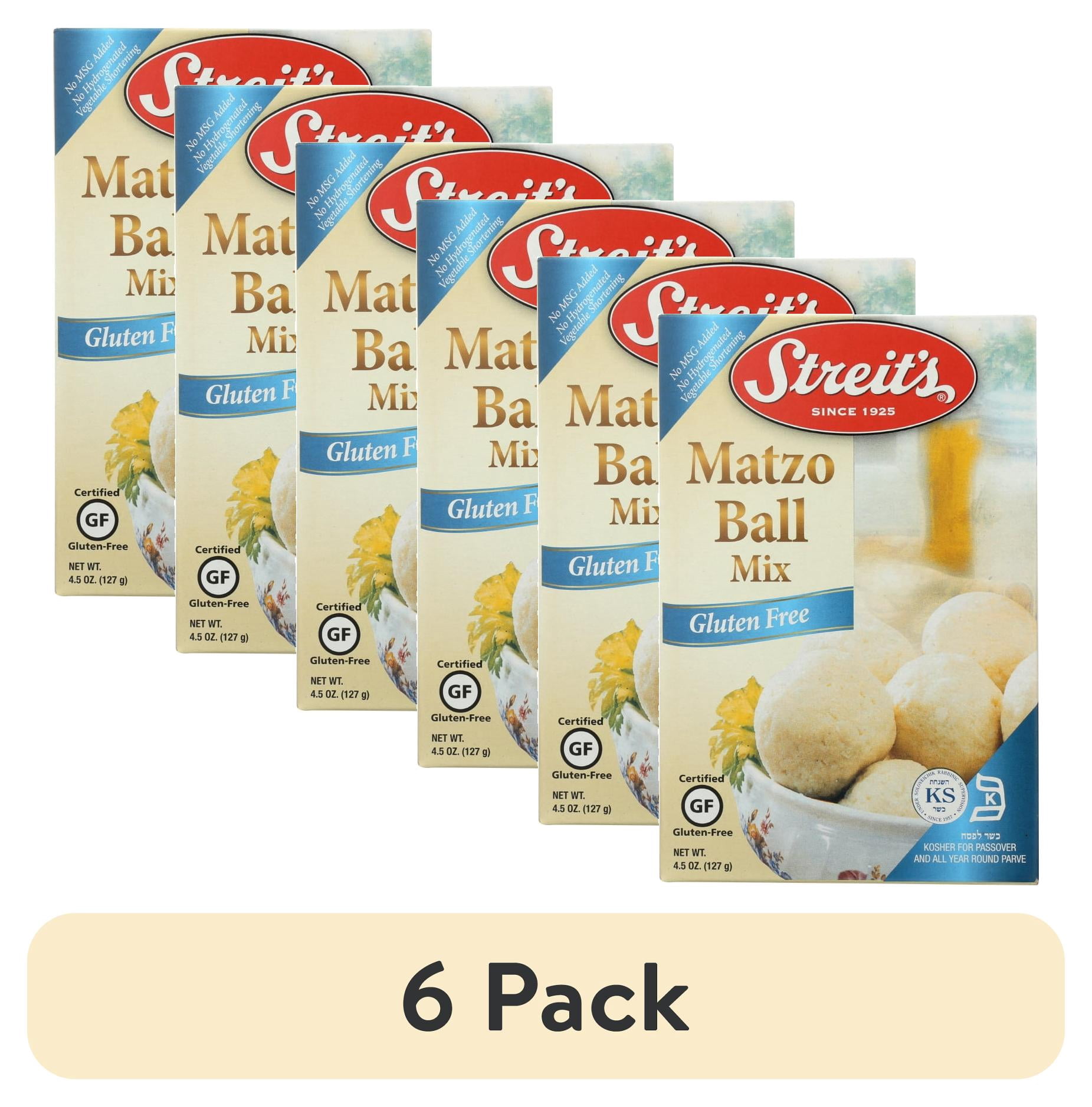 (6 pack) Streit's Kosher Matzo Ball Soup Mix, 4.5 oz